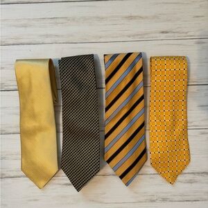 Men’s Yellow/Gold/Navy neck ties